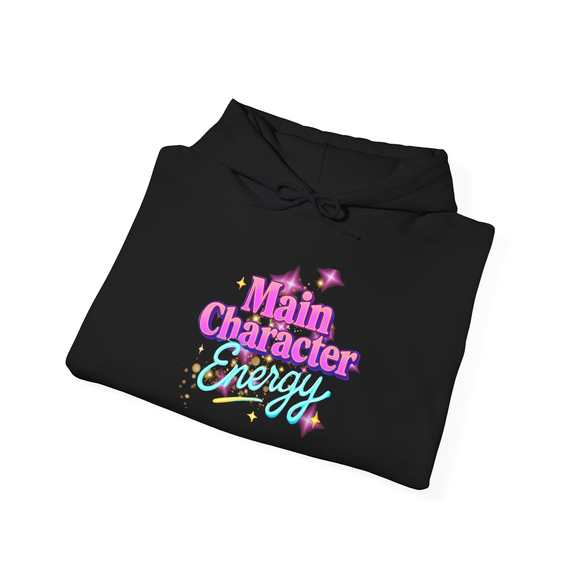 Main Character Energy Hoodie, Unisex Gildan Heavy Blend, Cozy Aesthetic, Self Love Gift, Confident Vibes, Comfortable Sweater, Lounge Wear,