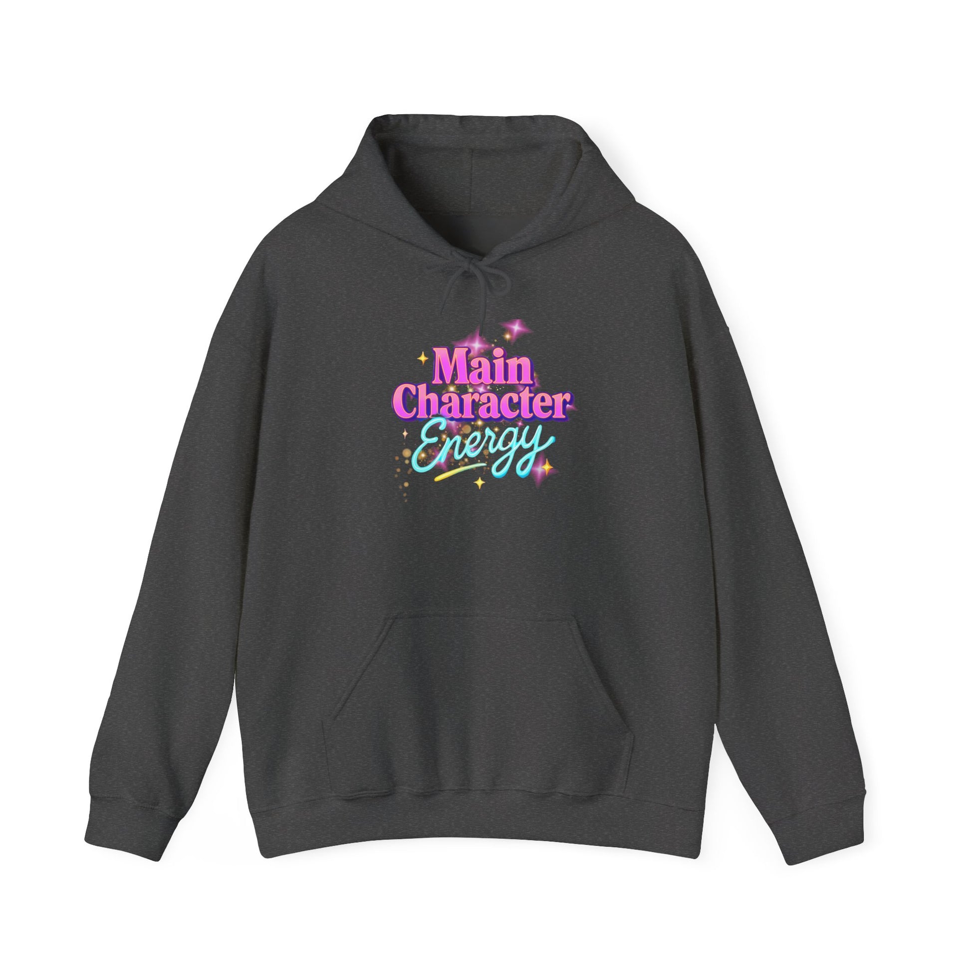 Main Character Energy Hoodie, Unisex Gildan Heavy Blend, Cozy Aesthetic, Self Love Gift, Confident Vibes, Comfortable Sweater, Lounge Wear,