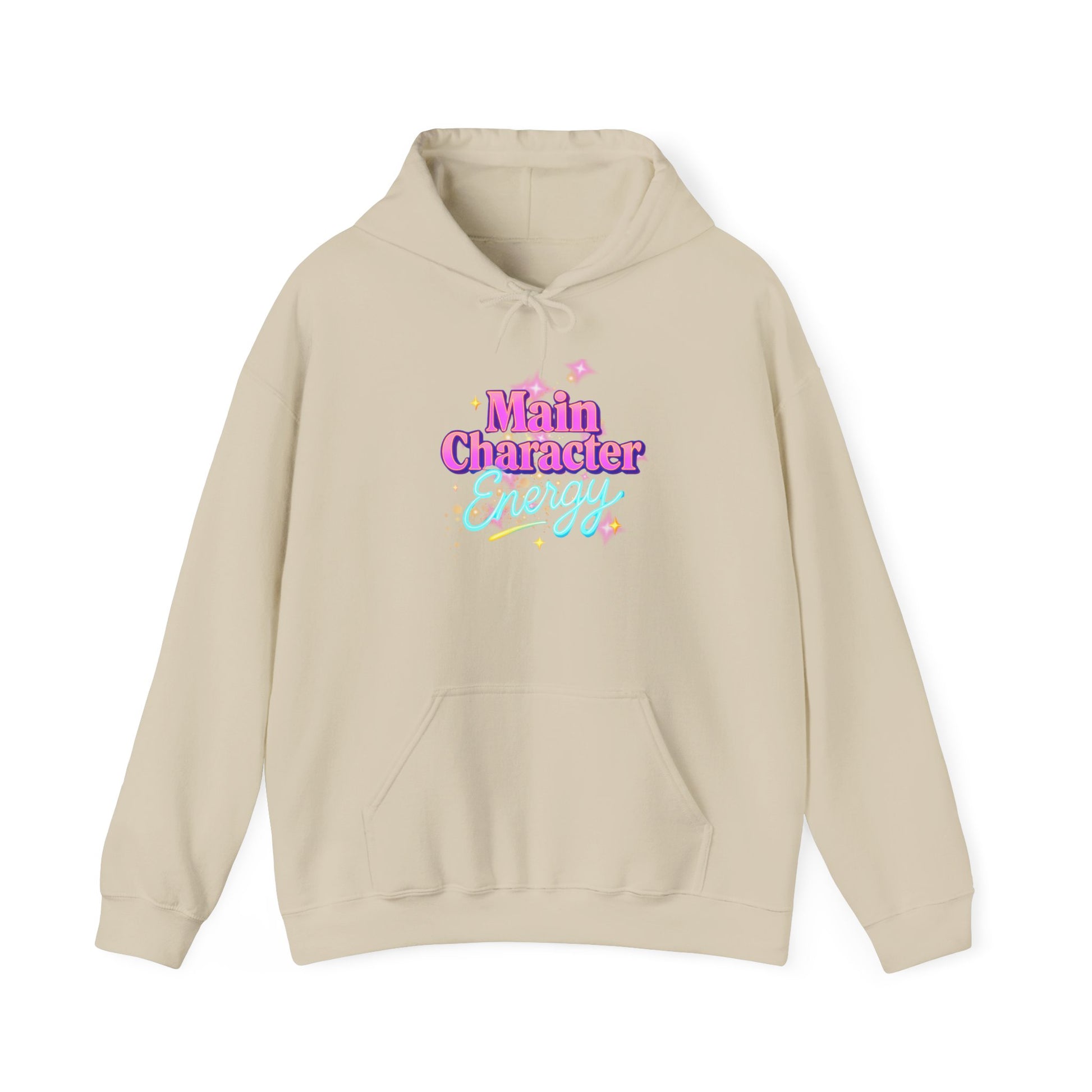 Main Character Energy Hoodie, Unisex Gildan Heavy Blend, Cozy Aesthetic, Self Love Gift, Confident Vibes, Comfortable Sweater, Lounge Wear,