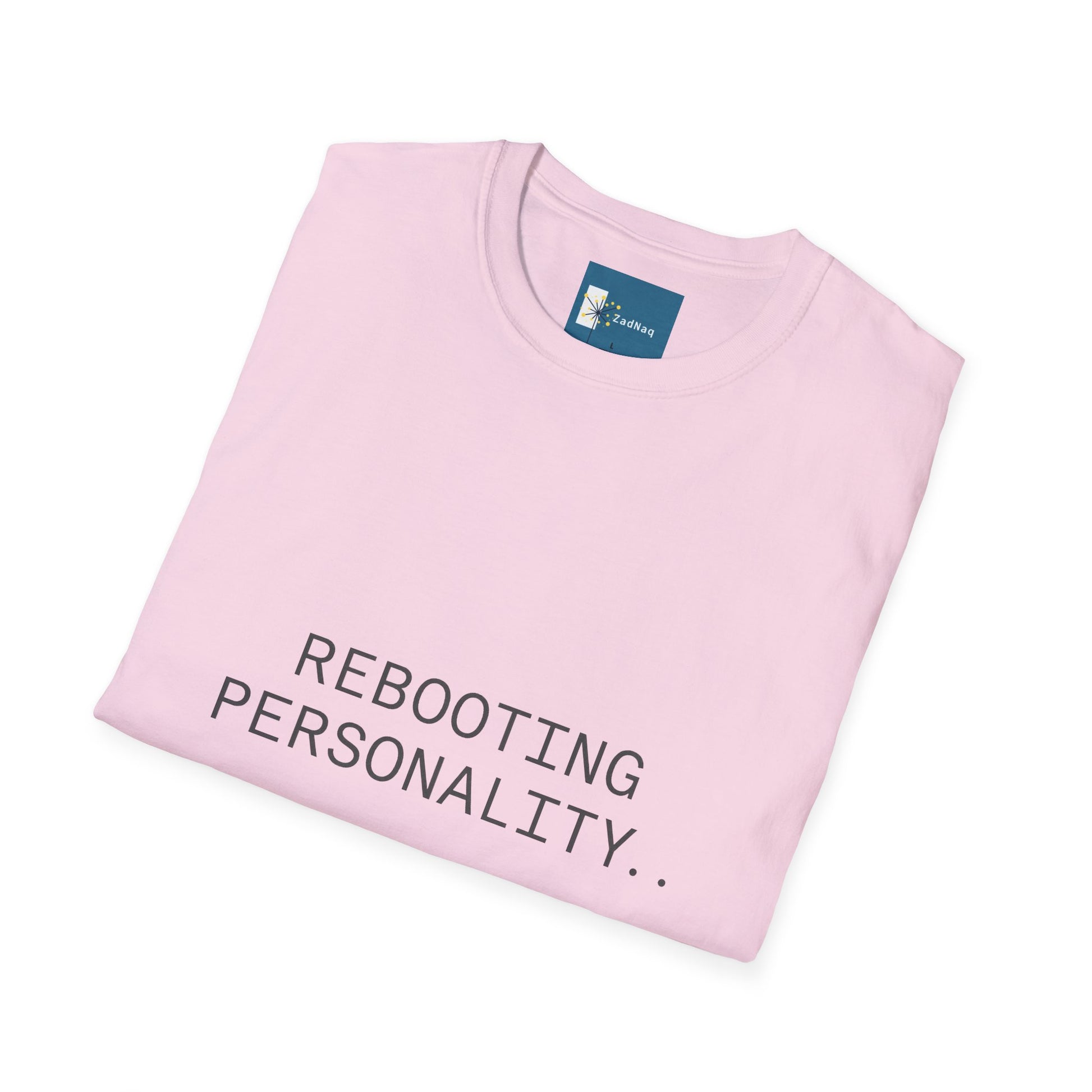 Tech-Inspired Graphic Tee - 'REBOOTING PERSONALITY'