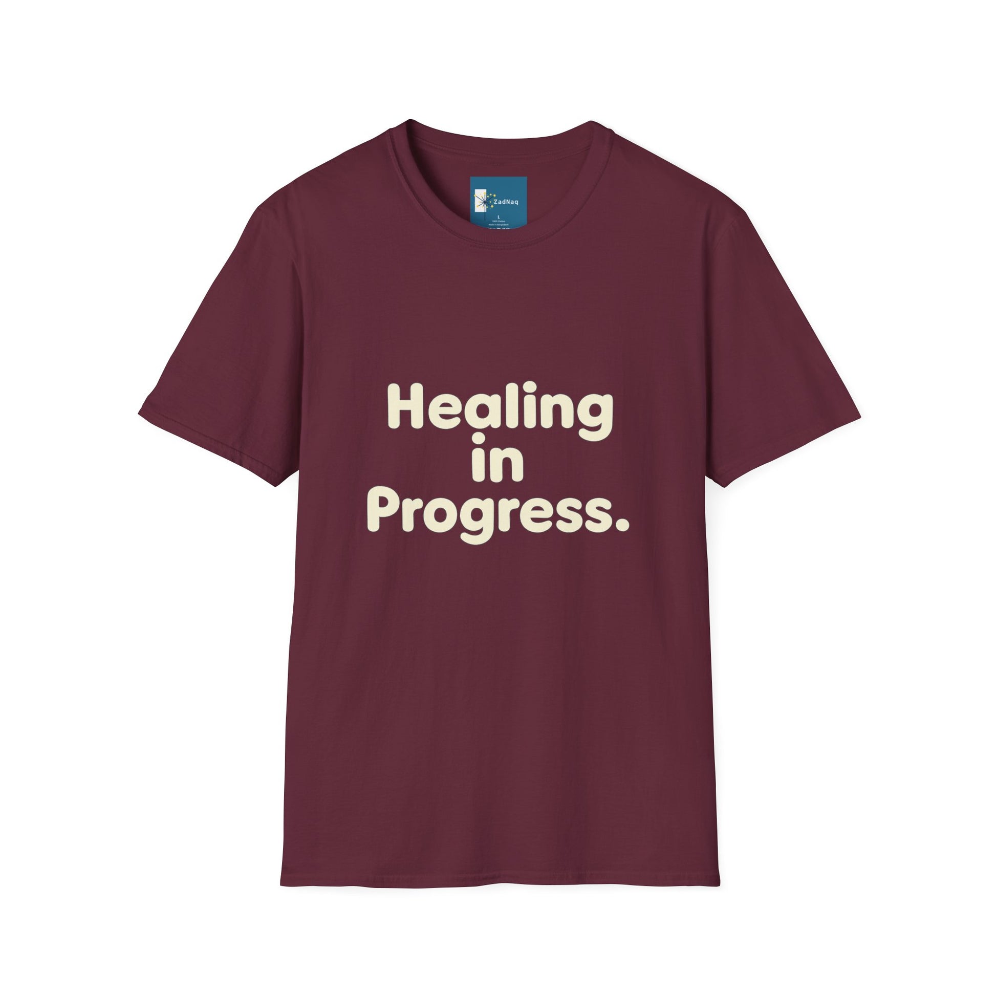 Healing in Progress Softstyle T-Shirt - Mental Wellness and Self-Care Apparel
