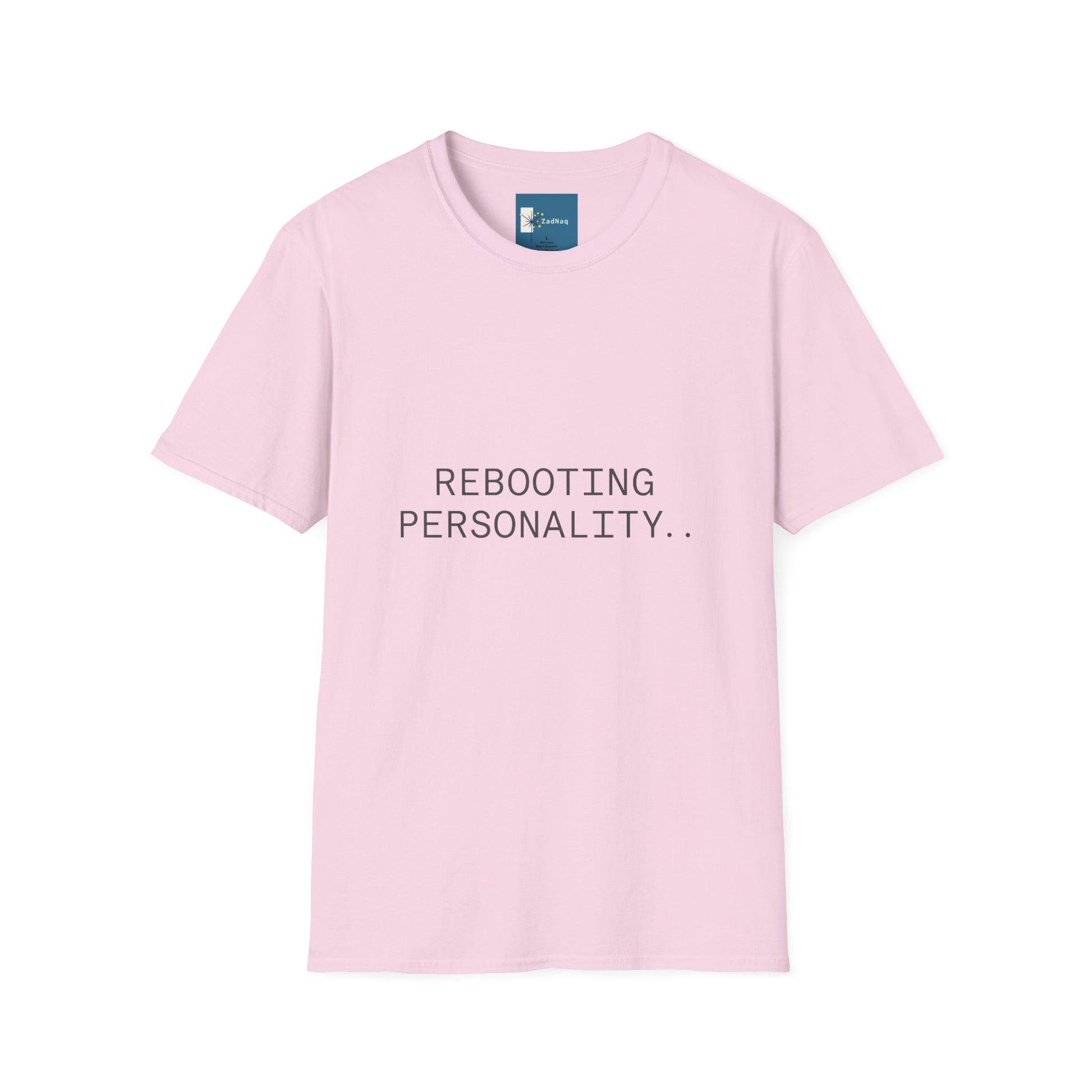 Tech-Inspired Graphic Tee - 'REBOOTING PERSONALITY'