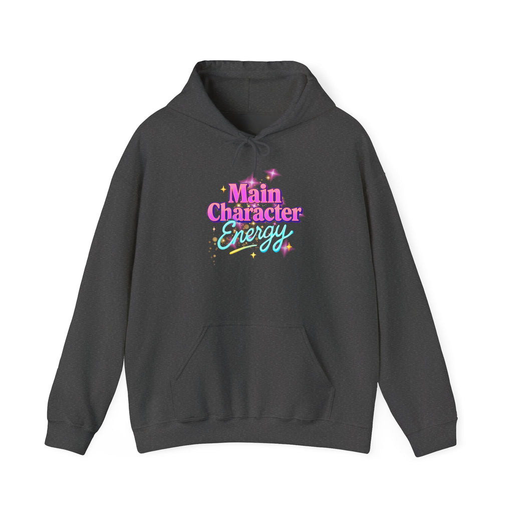 Main Character Energy Hoodie, Unisex Gildan Heavy Blend, Cozy Aesthetic, Self Love Gift, Confident Vibes, Comfortable Sweater, Lounge Wear,