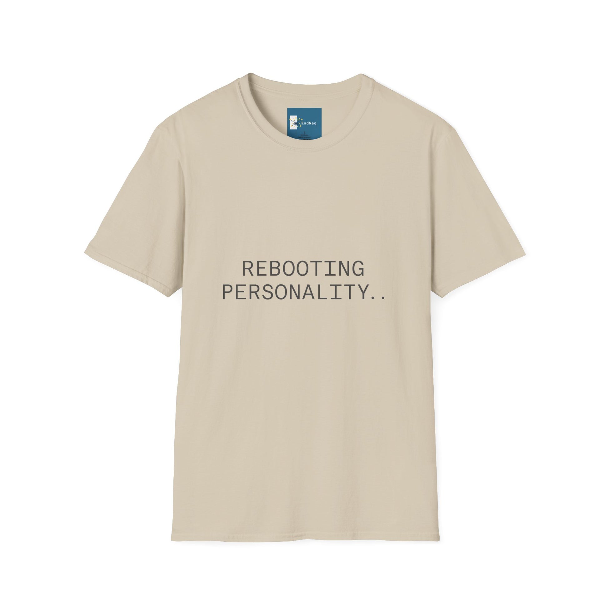 Tech-Inspired Graphic Tee - 'REBOOTING PERSONALITY'