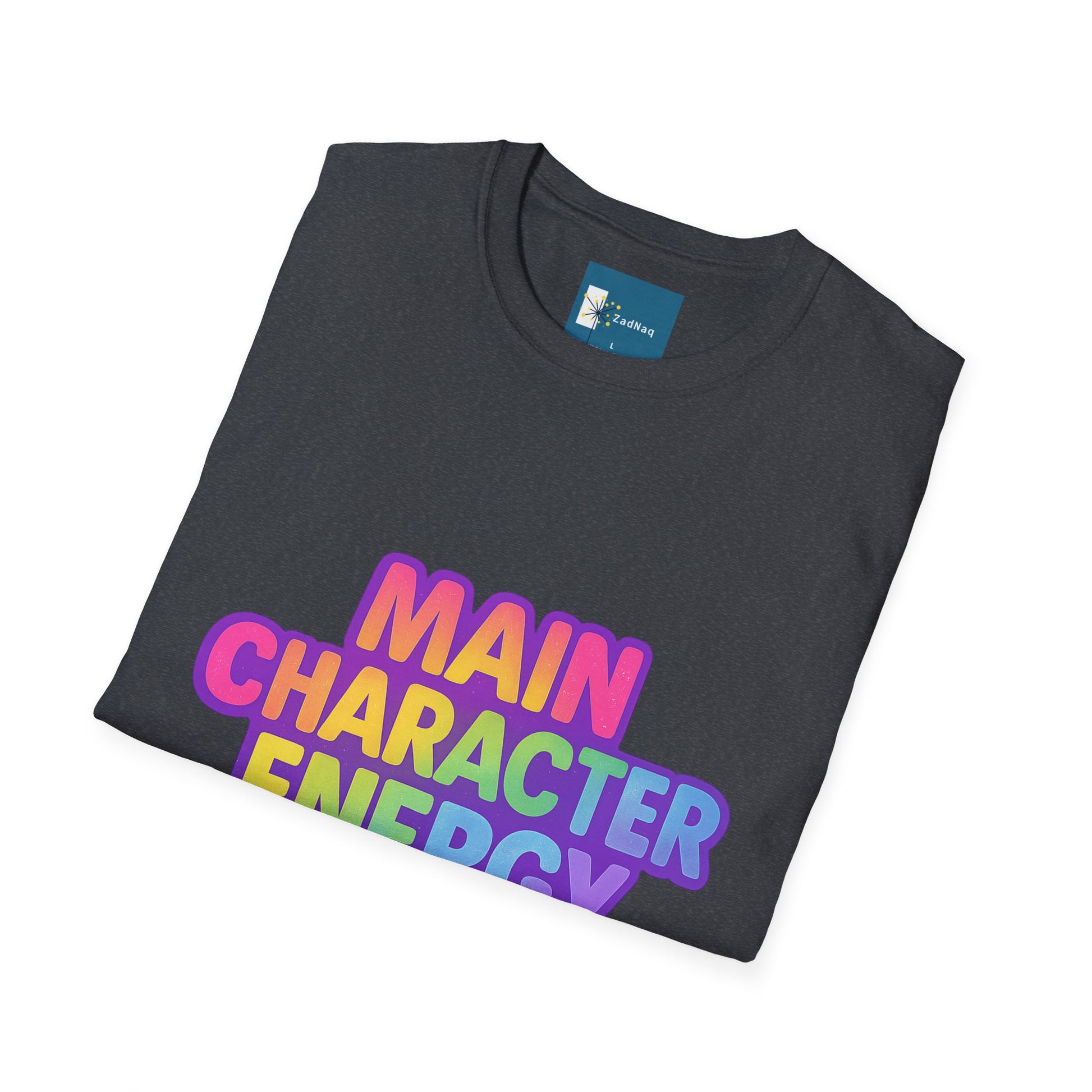 Rainbow Gradient Main Character Energy T-Shirt