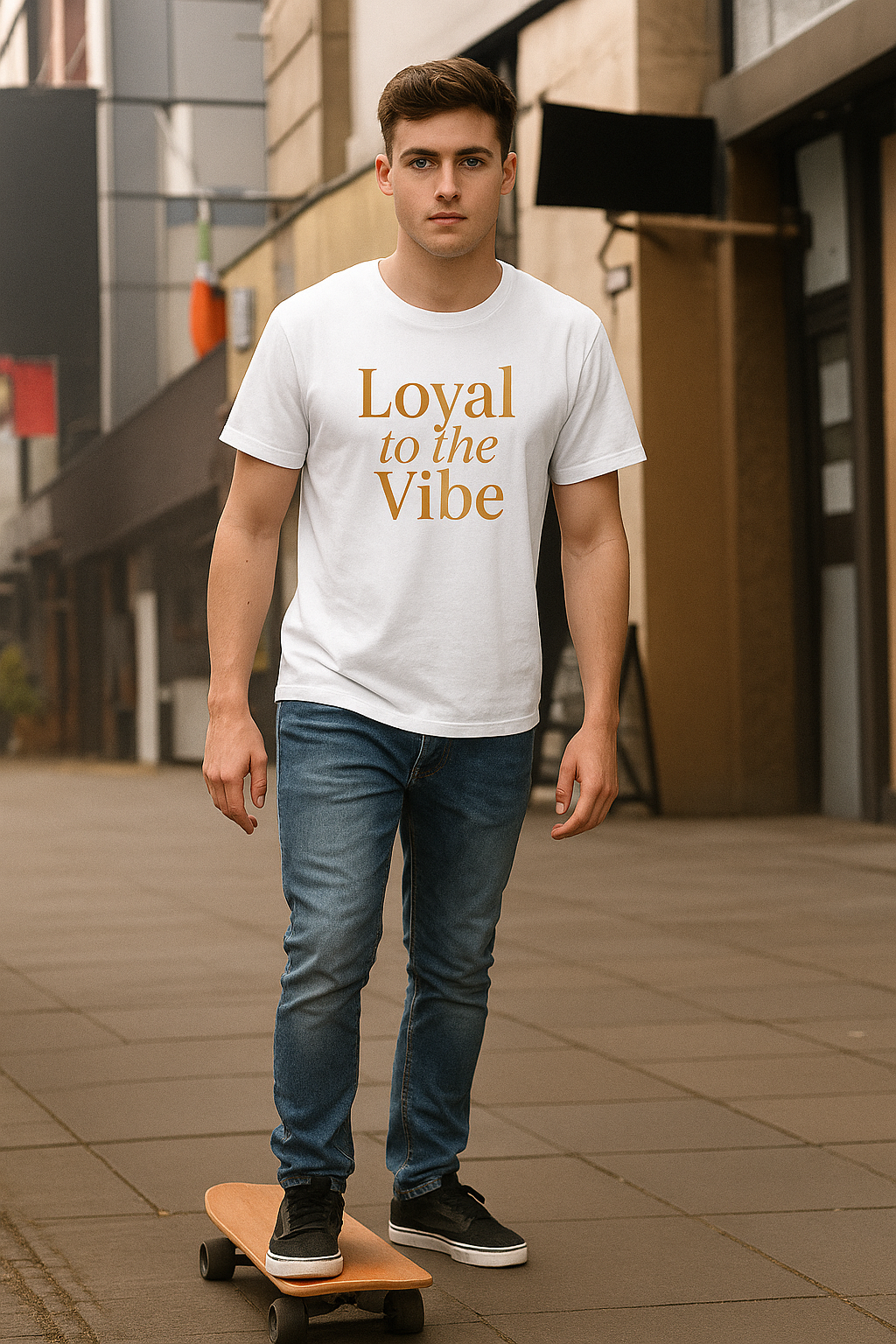 Loyal to the Vibe T-Shirt – Matching Crew Tee, Music Lover Shirt, Aesthetic Streetwear, Unisex Black Graphic Tee