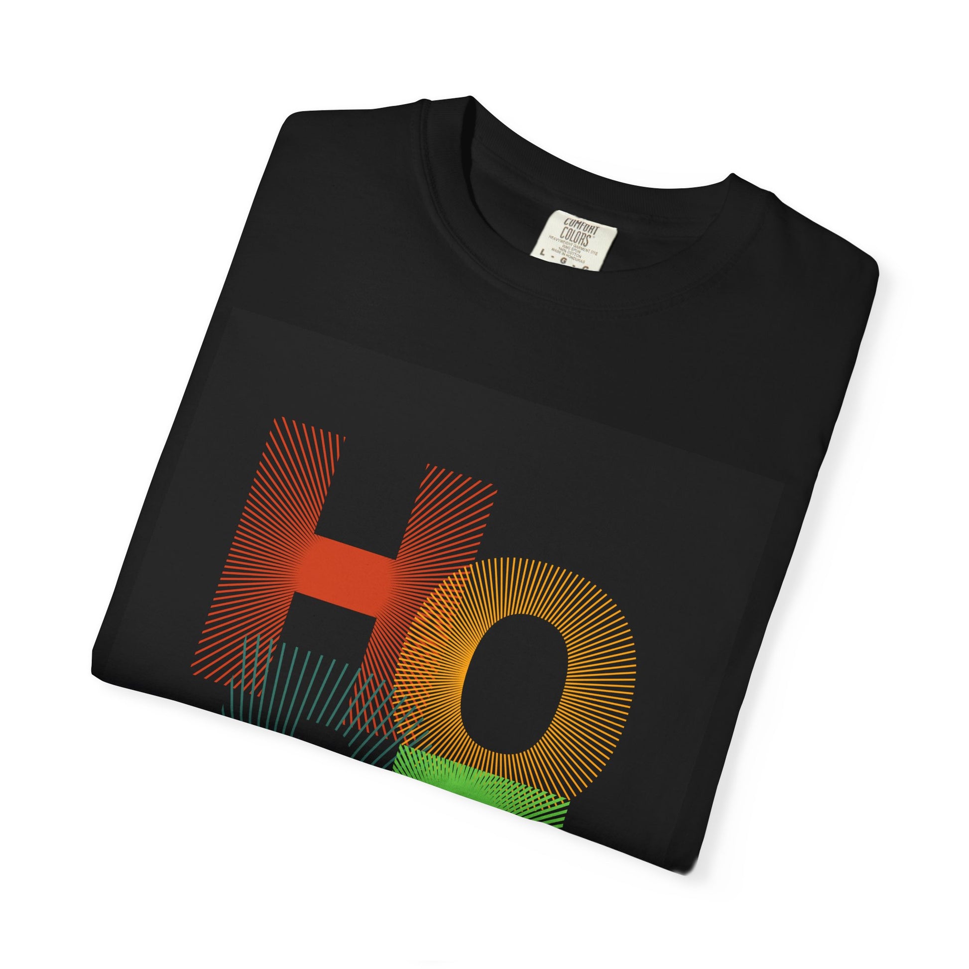 Radiant HOPE Unisex T-shirt, Optimistic Sunburst Design, Bold Tee for Spreading Light, HOPEful Shirt, Vibrant Top, Graphic Tee, Colorful