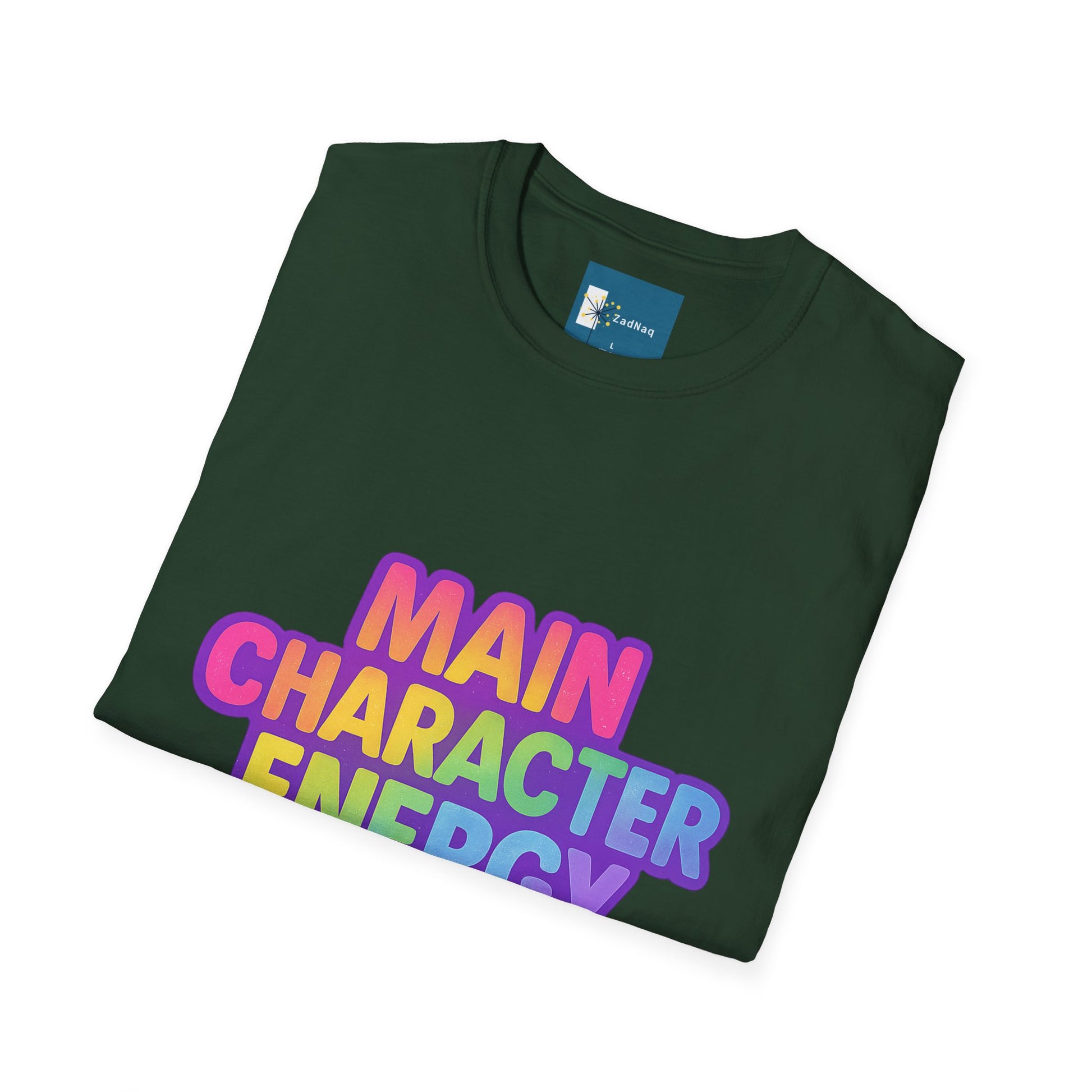 Rainbow Gradient Main Character Energy T-Shirt