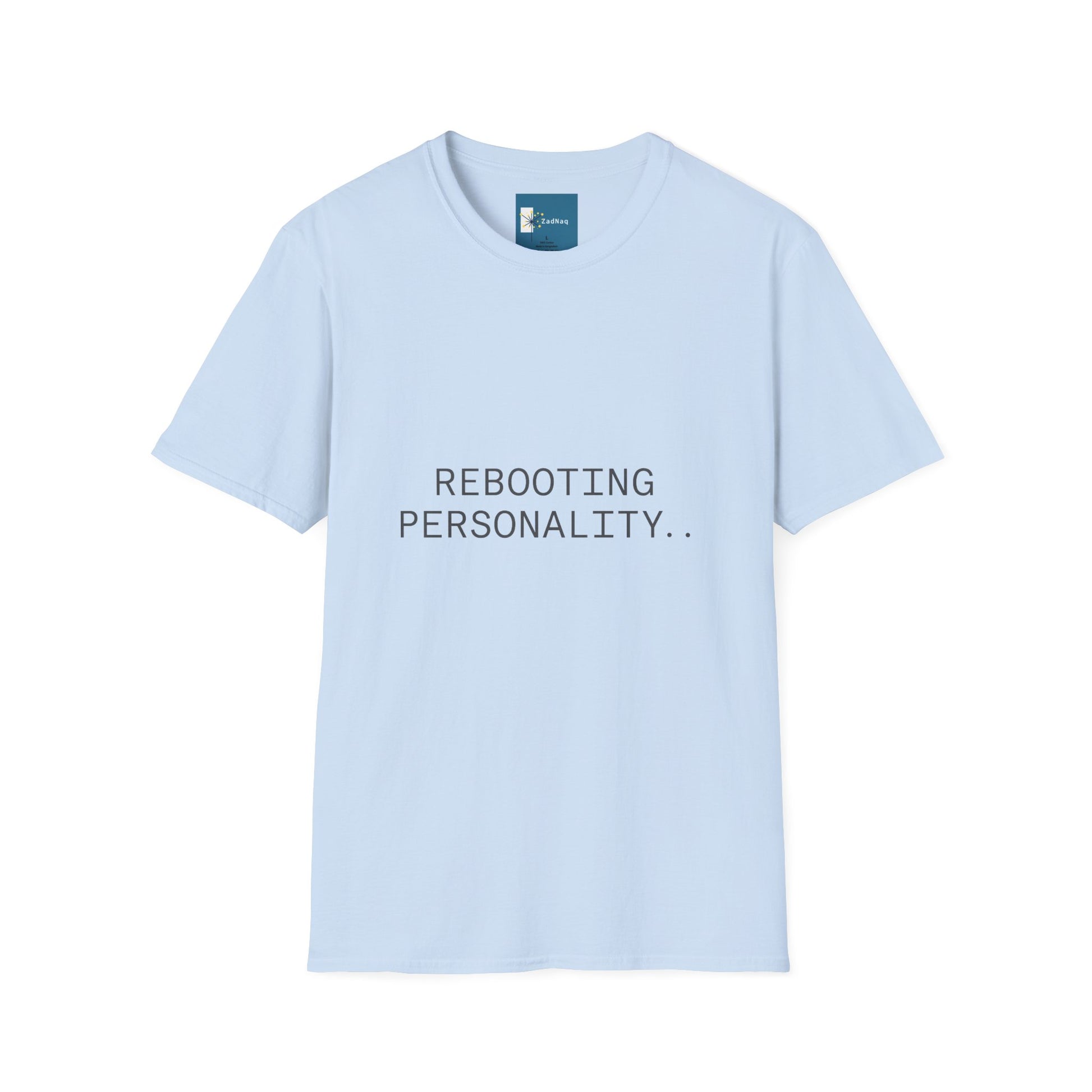 Tech-Inspired Graphic Tee - 'REBOOTING PERSONALITY'