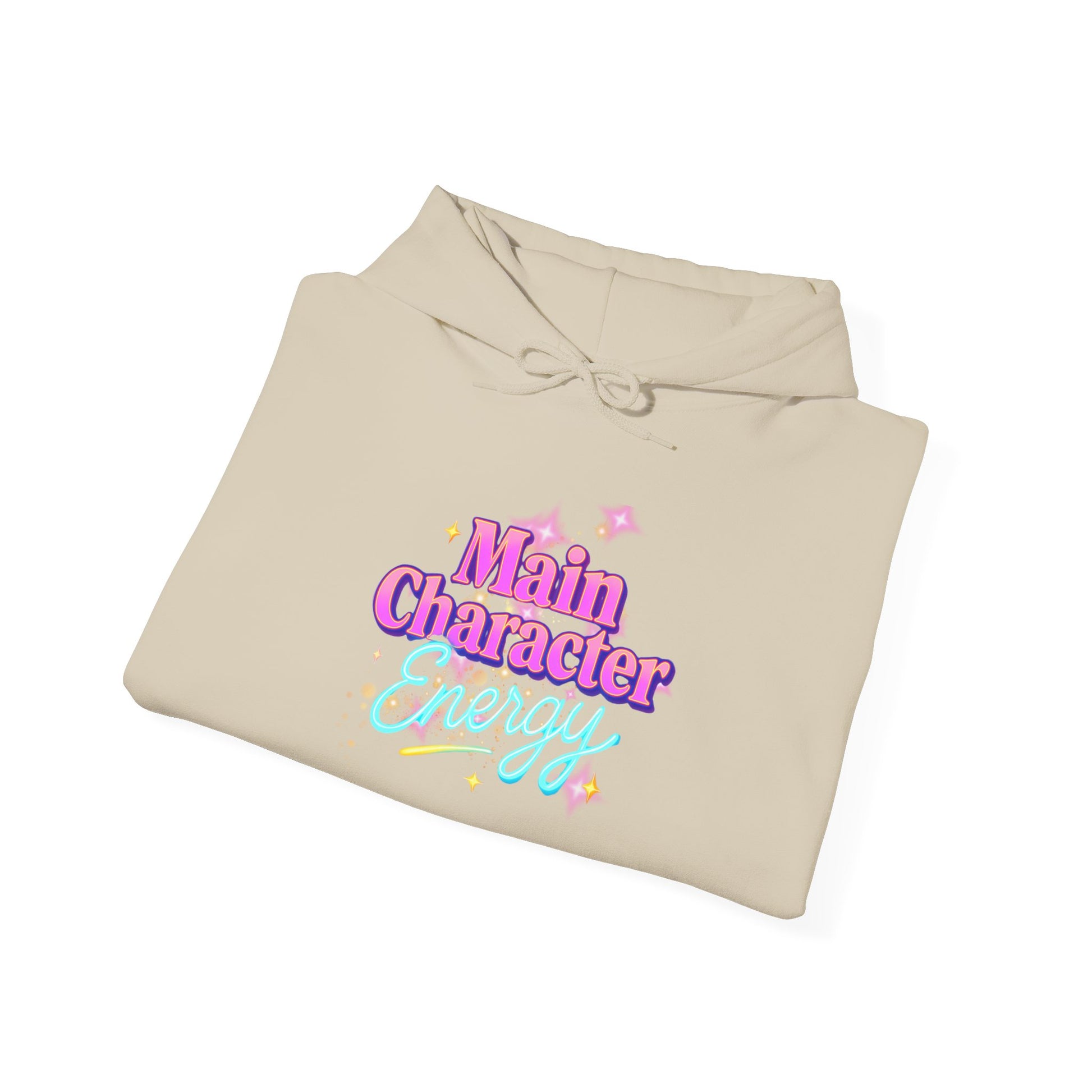 Main Character Energy Hoodie, Unisex Gildan Heavy Blend, Cozy Aesthetic, Self Love Gift, Confident Vibes, Comfortable Sweater, Lounge Wear,