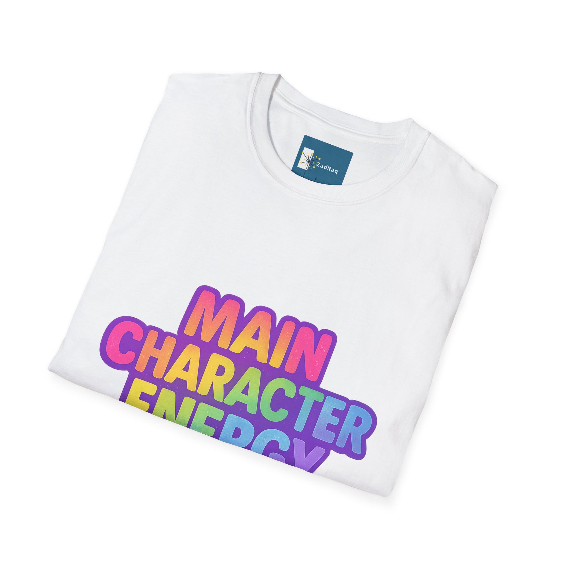 Rainbow Gradient Main Character Energy T-Shirt