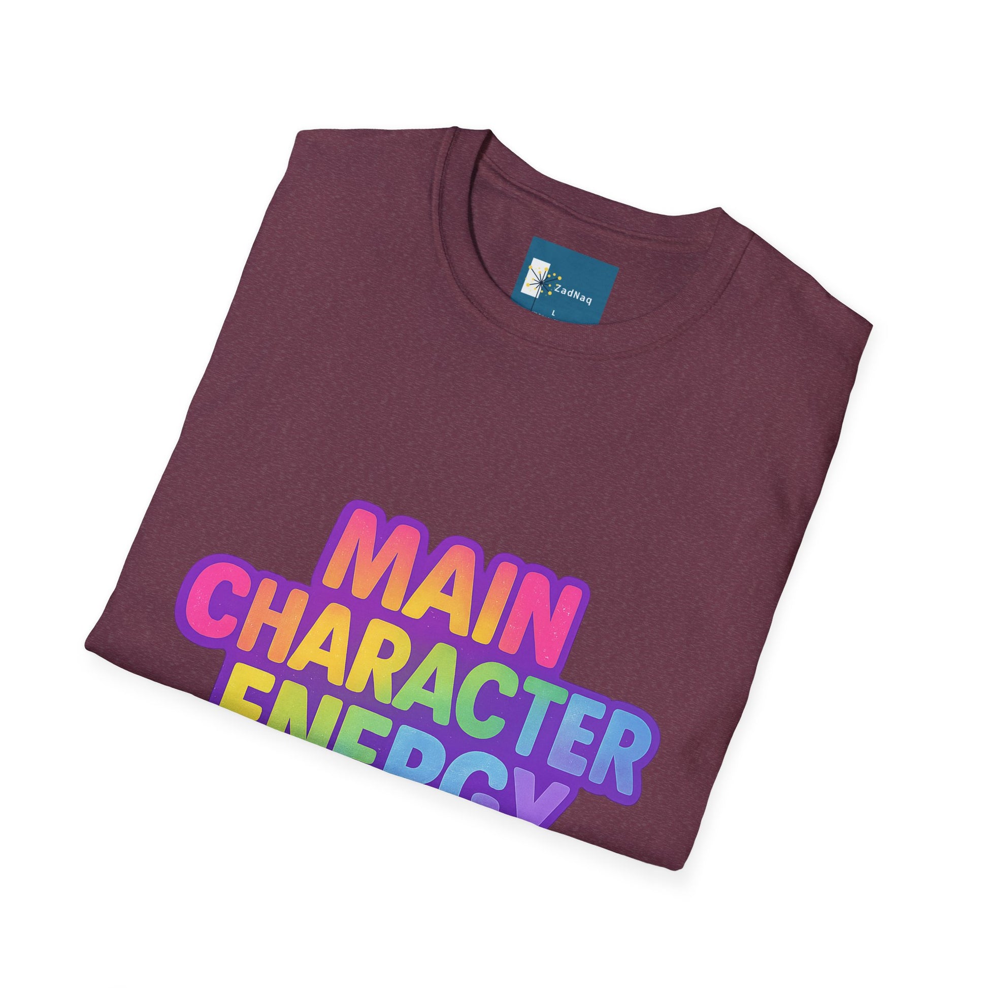 Rainbow Gradient Main Character Energy T-Shirt