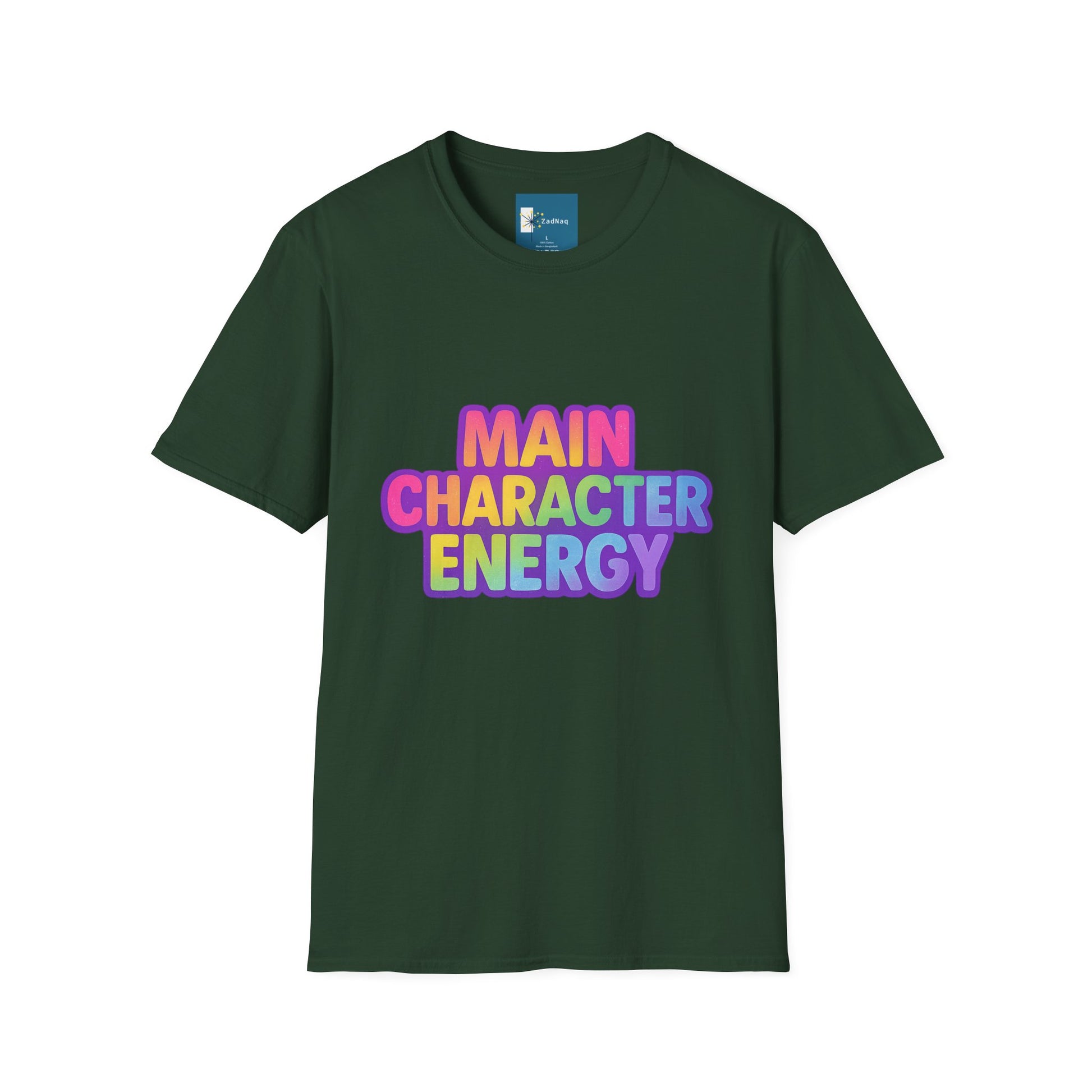 Rainbow Gradient Main Character Energy T-Shirt